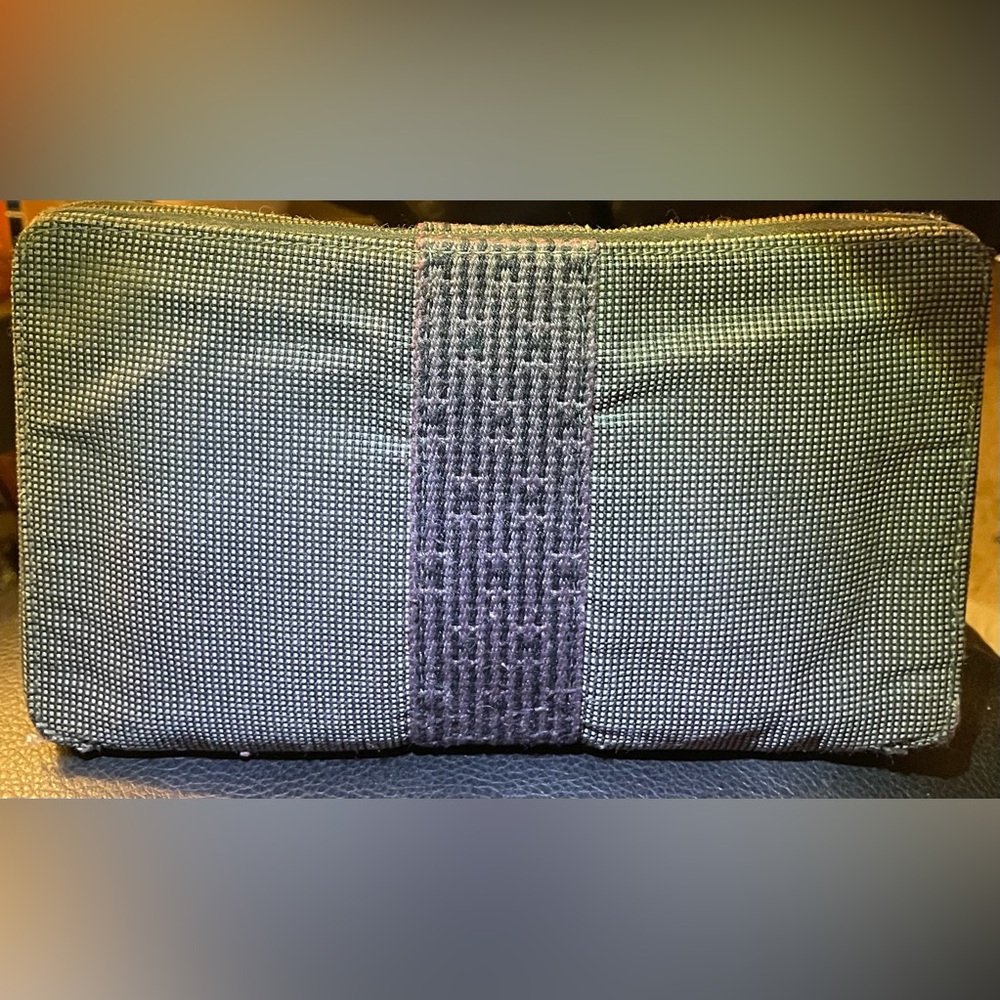Hermes Purple and Gray Textured Wallet